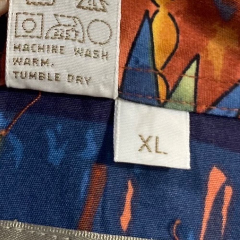 The Territory Ahead XL Southwest Aztec Shirt Bold Print Cotton Button Up - Picture 9 of 12